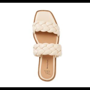 Time and Tru Women's Braided Two Band Sandals
